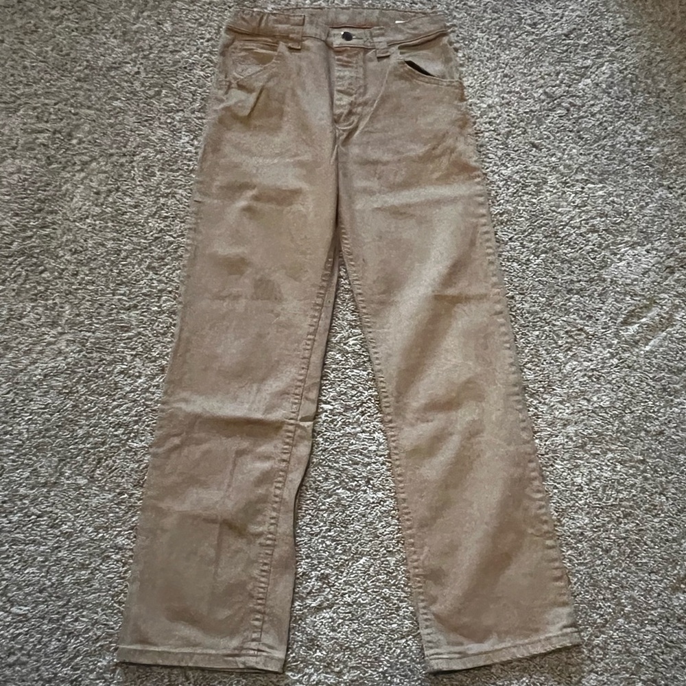 Wrangler Tan Straight-Leg Pants